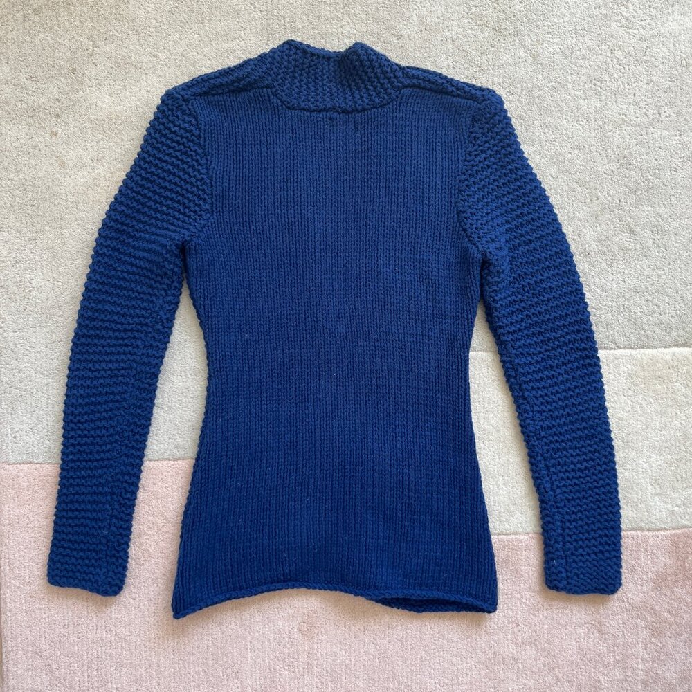Neal Sperling Chunky Knit Textured Cotton Blend Slim Fit Cardigan Size Women's S - Picture 3 of 12
